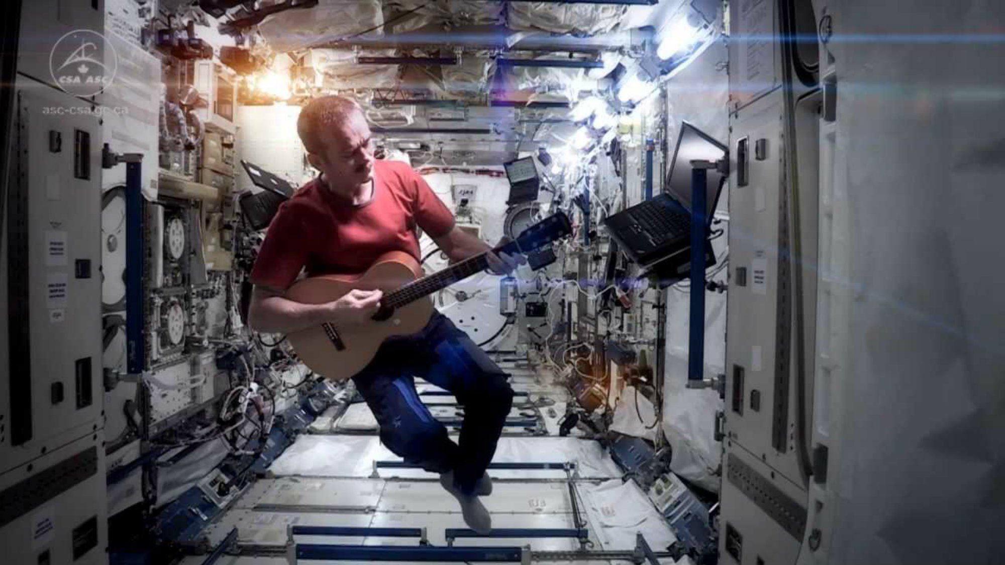 Astronaut Playing Guitar